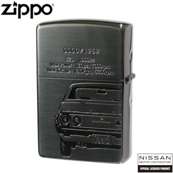 日産 ZIPPO NISSAN SKYLINE GT-R KPGC110 BK ブラック サテン ミラー コンビメッキ シリアルナンバー入り スカイライン ジッポー ライター ジッポ Zippo オイルライター zippo ライター 正規品_2