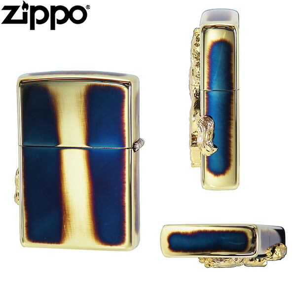ZIPPO ウイニングウィニー グランドクラウン GDイブシ 馬 ゴールド ブルー アンティークゴールド 勝利のいななき ホースメタル ジッポー ライター ジッポ Zippo オイルライター zippo ライター 正規品_1