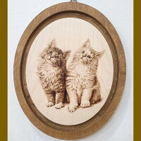 【韓国発】愛犬のイラストを木工作品にいたします！！