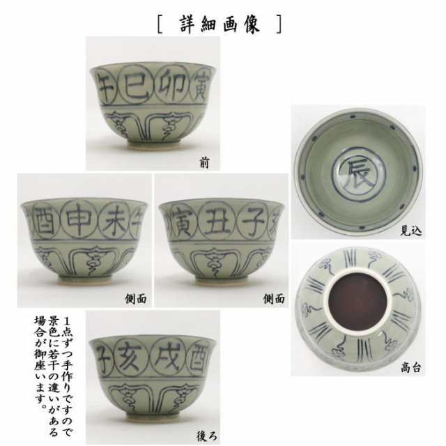 干支の亥の字の抹茶茶碗 - 陶芸