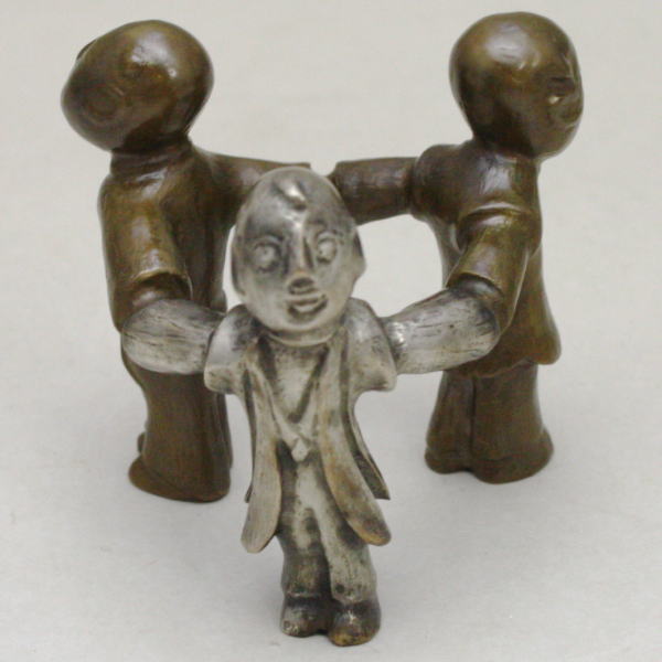 茶器 茶道具 蓋置き 唐銅 唐金 三つ人形 三ツ人形 又は一閑人 釜師 十二代加藤忠三郎作 の通販はau Pay マーケット 合資会社今屋静香園