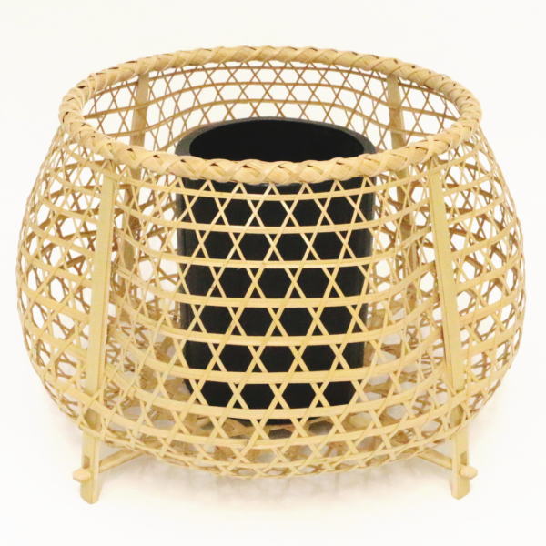 茶器 茶道具 竹籠花入 竹篭花入 置用 鵜籠 白竹 船橋重朗作の通販はau Pay マーケット 合資会社今屋静香園