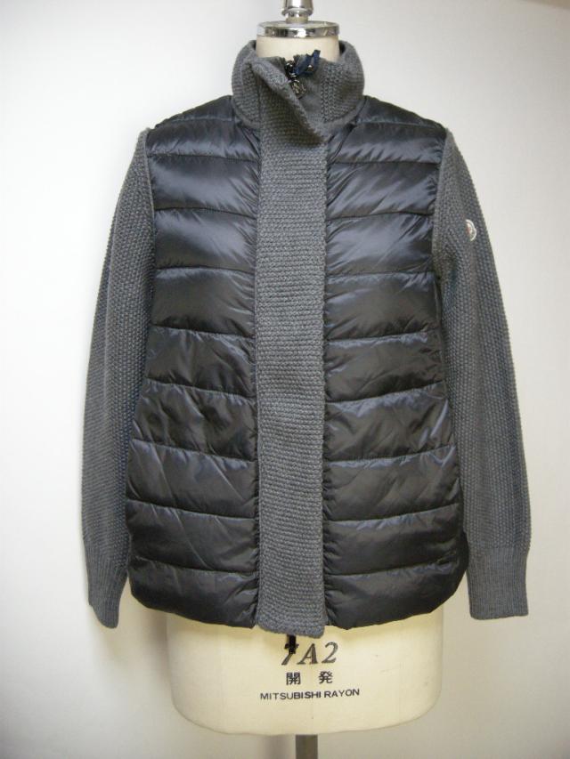 Moncler モンクレール ニット切替ダウンジャケット42 093 レディース 女性 14 15年秋冬a W Aw新作 986 グレー サイの通販はau Pay マーケット ミッケ