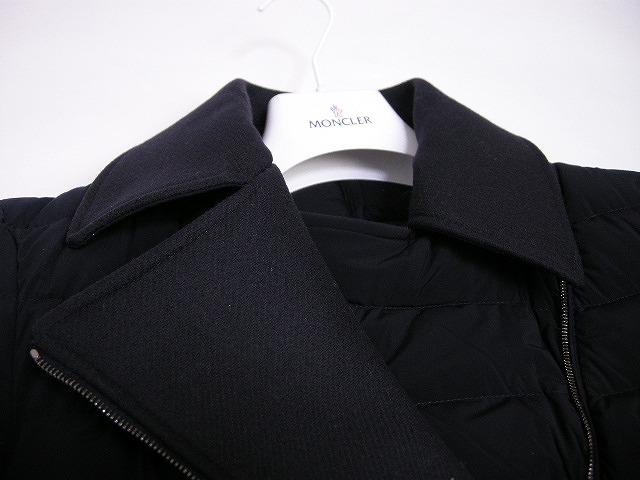 Moncler モンクレール Noues ヌー Woレディース 15 16年a W Aw秋冬新作ライダース風ダウンコート 襟ウール 775 ダークネイビー系 D Nの通販はau Pay マーケット ミッケ