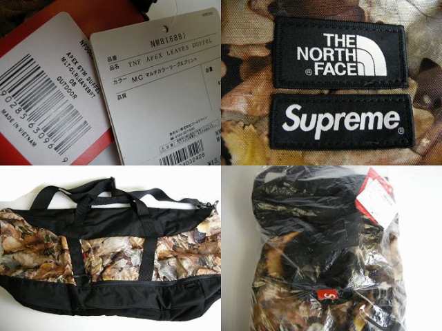 2016aw Supreme シュプリーム The North Face Apex Duffel Bag Leaves