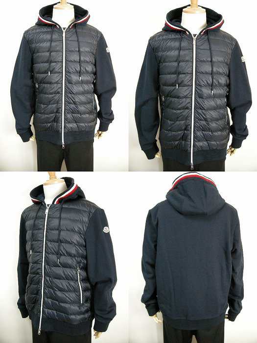 Moncler モンクレール スウェット切替ダウンパーカー メンズ 18春夏18ss スウェットパーカー スエット トレーナー スウェットダウンの通販はau Pay マーケット ミッケ