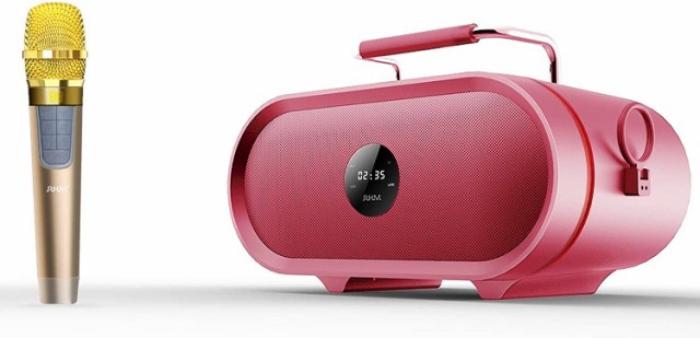 送料無料 新品 ピンク ポータブルカラオケセット Bluetoothカラオケスピーカー Bluetooth ワイヤレスマイク付き アウトドアオの通販はau Pay マーケット アレイズ店