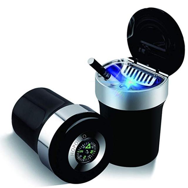 送料無料品 新品 ふた付き車用 家用灰皿 密閉 車載灰皿 Led付 コンパス付き 卓上 屋外 ステンレス 防臭 タバコ消火 Myrの通販はau Pay マーケット アレイズ店