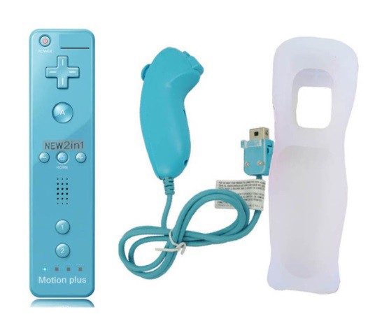 送料無料 新品 ブルー Wiiリモコン Wiiリモコン プラス Wii コントローラー セット ヌンチャク 振動 Wiiu Wii 対応 コントローラの通販はau Pay マーケット アレイズ店