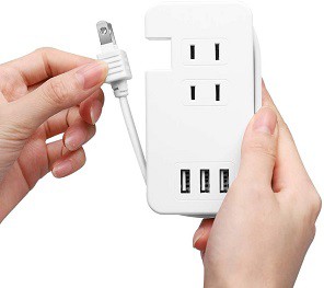 Usb コンセント 急速充電 Acコンセント3口 Usbポート Pse認証済電源タップ コード Acアダプター ホワイト Myrの通販はau Pay マーケット アレイズ店