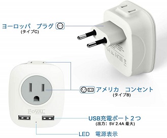 送料無料 新品 変換プラグcタイプ 2usbポート付き 変換アダプター アダプター 電源変換プラグ イタリア フランス ドイツ スペイの通販はau Pay マーケット アレイズ店