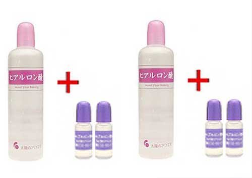 太陽のアロエ社 ヒアルロン酸原液80ml 2本セット（おまけ付き）