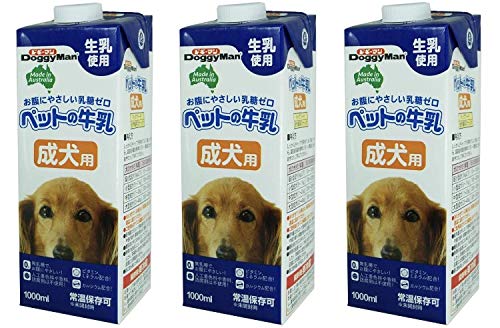 【3個セット販売】ドギーマン ペットの牛乳 成犬用 1000ml×3個セット