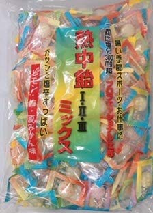 井関食品　熱中飴 1･2･3 ミックス 業務用 塩飴１kg ｘ３袋