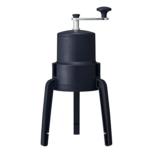 ドウシシャ かちわり手動かき氷器 収納袋付き 市販の氷使用可能 ブラック