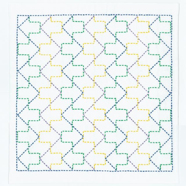 刺し子キット Sk 368 花ふきんキット 矢印 白 ふきん 刺繍 ししゅう オリムパス 刺し子 の通販はau Pay マーケット 雑貨屋ペペロン Au Pay マーケット店