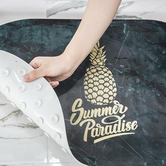 バスマット 北欧 防水 清潔 子供 転倒防止 滑り止め おしゃれ パイナップル 大理石 の通販はau Pay マーケット Coloring Life