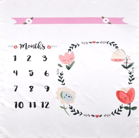 ブランケット ベビー 寝相アート ごろんアート 乳幼児 ピンク 花柄 かわいい 月齢 ユニセックス 記念 撮影 インスタ Sns 写真の通販はau Pay マーケット Coloring Life