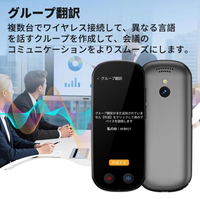 Z9 AI翻訳機 音声翻訳機 入力翻訳 ChatGPT搭載 携帯翻訳機 150言語対応 0.5秒翻訳 WIFI不要 オンライン翻訳/双方向音声翻訳/写真翻訳/電話翻訳/入力翻訳/録音翻訳 携帯翻訳機_10