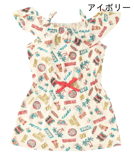 50 Off ハワイアン柄ワンピース アナップキッズ Anap Kids キッズ ワンピース キッズ女の子 子供服 白 黒 アイボリー ブラック 夏物の通販はau Pay マーケット Anap Au Pay マーケット店