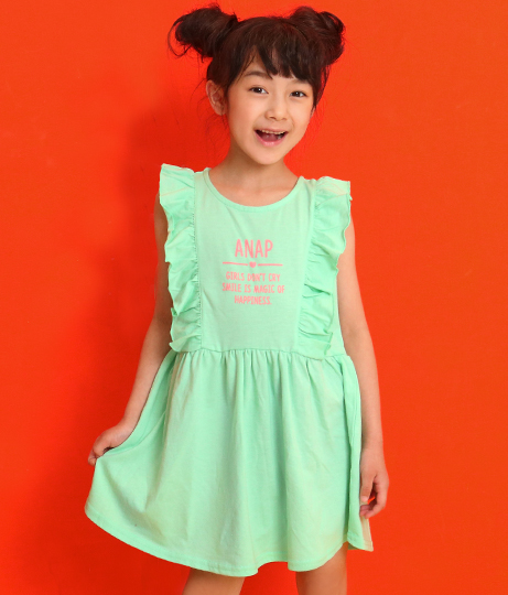 70 Off フリルワンピース アナップキッズ Anap Kids キッズ ワンピース キッズ女の子 子供服 桃 緑 紫 サーモンピンク ミント ラベの通販はau Pay マーケット Anap Au Pay マーケット店