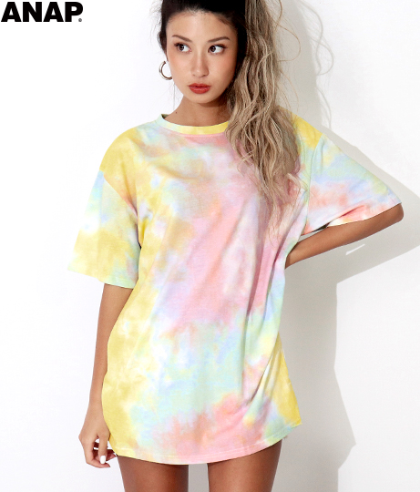 60 Off ペールカラータイダイtシャツ アナップ Anap レディース トップス ミックス 夏物 春夏 Ss ペール カラー タイダイ T シャツの通販はau Pay マーケット Anap Au Pay マーケット店