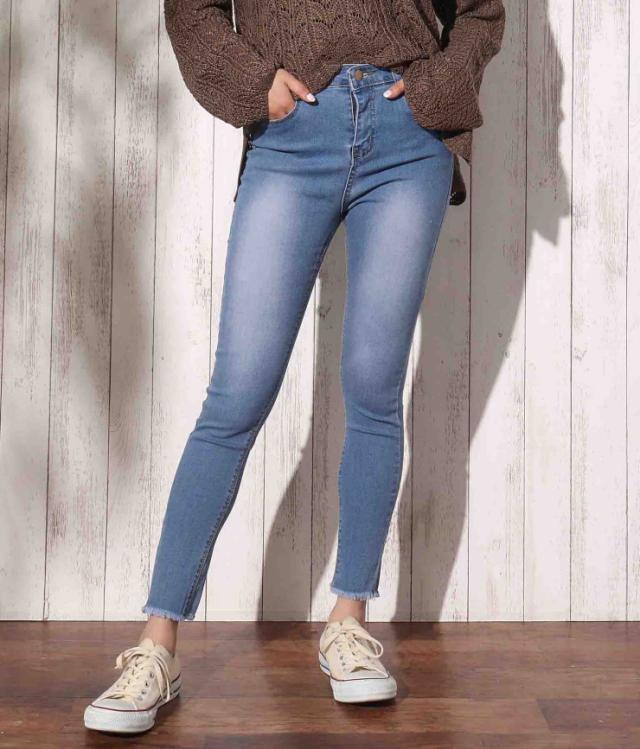 前者 できた うねる カット オフ デニム レディース 人気 Pervo Jp