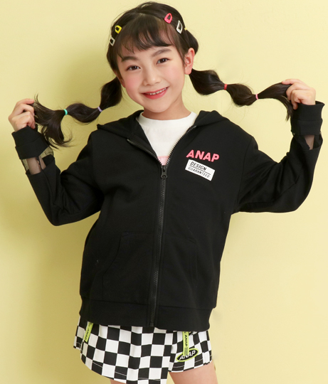 65 Off チュール切り替えパーカー アナップキッズ Anap Kids キッズ アウター キッズ女の子 子供服 黒 紫 ブラック ラベンダー 春物の通販はau Pay マーケット Anap Au Pay マーケット店