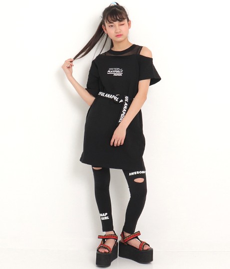 50 Off Anap Girl アナップガール メッシュワンショルベルト付ワンピース ミニワンピ Tシャツ ワンピース ワンピ 女の子 ガールズ 半の通販はau Pay マーケット Anap Au Pay マーケット店