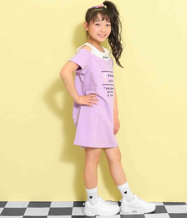 50 Off Anap Kids アナップキッズ 肩開きドッキングワンピース カットソー ワンピース ミニワンピ キッズ 女の子 半袖 オープンショの通販はau Pay マーケット Anap Au Pay マーケット店