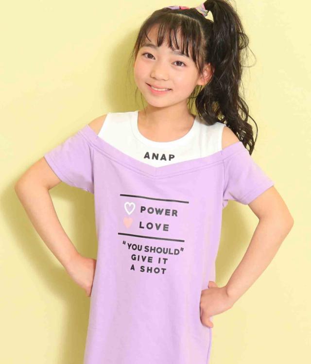 50 Off Anap Kids アナップキッズ 肩開きドッキングワンピース カットソー ワンピース ミニワンピ キッズ 女の子 半袖 オープンショの通販はau Pay マーケット Anap Au Pay マーケット店