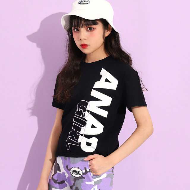 10 Off Anap Girl アナップガール ビッグタテロゴtシャツ ガール 春夏 トップス Tシャツ 中学生 ファッション ティーンズ 韓国 イエの通販はau Pay マーケット Anap Au Pay マーケット店