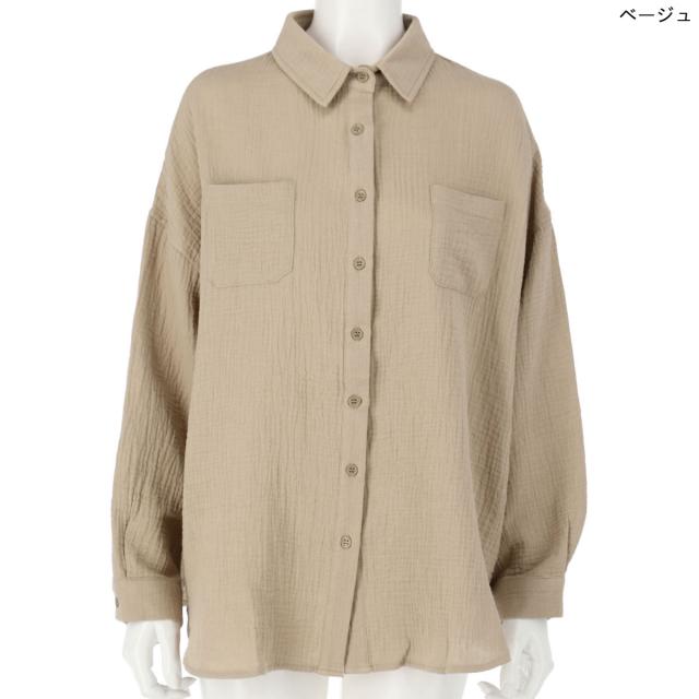 30 Off Anap Mimpi アナップミンピ ダブルガーゼ開襟シャツ レディース 春夏 トップス シャツ ブラウス アイボリー ピンク ベージュ の通販はau Pay マーケット Anap Au Pay マーケット店