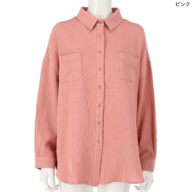 30 Off Anap Mimpi アナップミンピ ダブルガーゼ開襟シャツ レディース 春夏 トップス シャツ ブラウス アイボリー ピンク ベージュ の通販はau Pay マーケット Anap Au Pay マーケット店