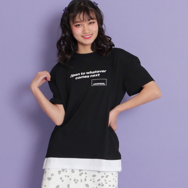 30 Off Anap Girl アナップガール バックスリットレイヤード風トップス ガール 春夏 トップス Tシャツ 中学生 ファッション ティーンの通販はau Pay マーケット Anap Au Pay マーケット店