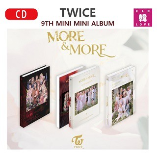 TWICE MORE & MORE CD アルバム 9th mini albumトゥワイス  CD/おまけ：生写真1+トレカ1(7070200509-03)｜au PAY マーケット