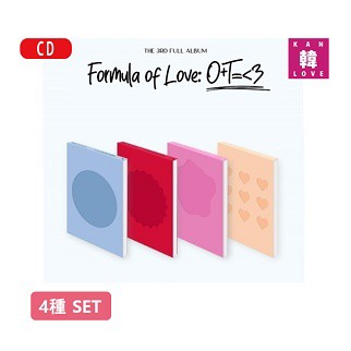 TWICE Formula of Love 4種セット THE 3RD FULL ALBUM [初回特典なし]/おまけ：生写真1+トレカ10(8809755509156-03)