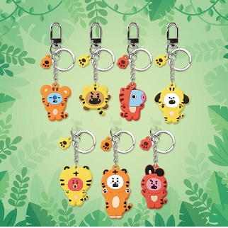 BTS公式グッズ☆BT21タイガー キーリング☆防弾少年団バンタン