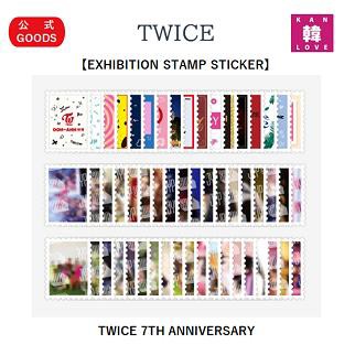 TWICE公式グッズ☆ EXHIBITION STAMP STICKER - TWICE 7TH ANNIVERSARY 