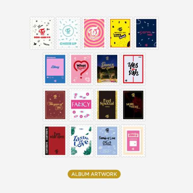 TWICE公式グッズ★ EXHIBITION STAMP STICKER - TWICE 7TH ANNIVERSARY  トワイス/おまけ：生写真+トレカ(7070221028-03)｜au PAY マーケット