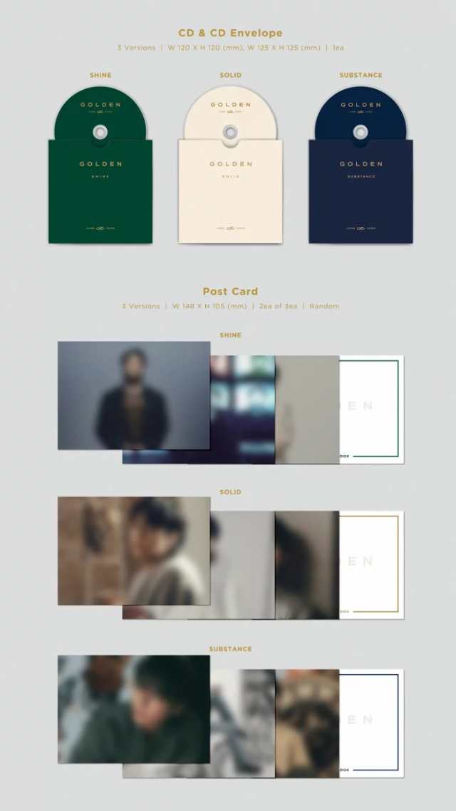 JUNGKOOK 1st 【GOLDEN】 3SET+Weverse Albums ver. アルバム