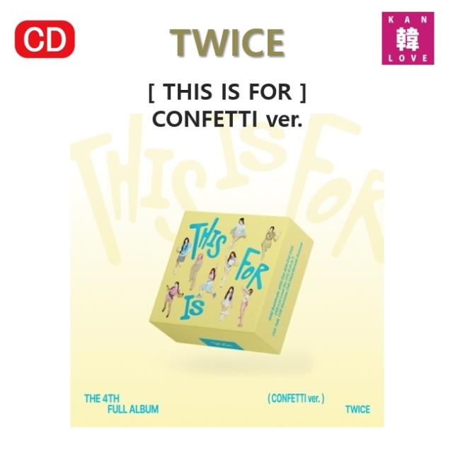 【おまけ付き】TWICE 【THIS IS FOR】CONFETTI ver. チャート反映 KPOP アルバム トゥワイス / おまけ：生写真+トレカ(8809954227486-01)