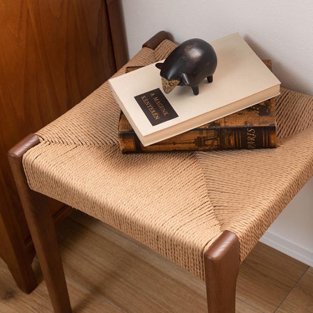 ペーパーコードスツール 木製スツール 椅子 いす デスクチェア