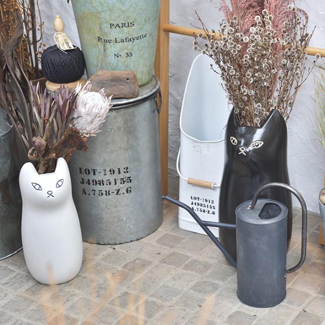 陶器　傘立て・フラワーベース 新品✴️イタリア製 陶器傘立て】フラワーベース トールペイン