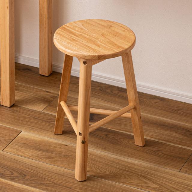 4脚セット 北欧風 三本脚木製スツール 3本脚 直径33cm 丸椅子 イス