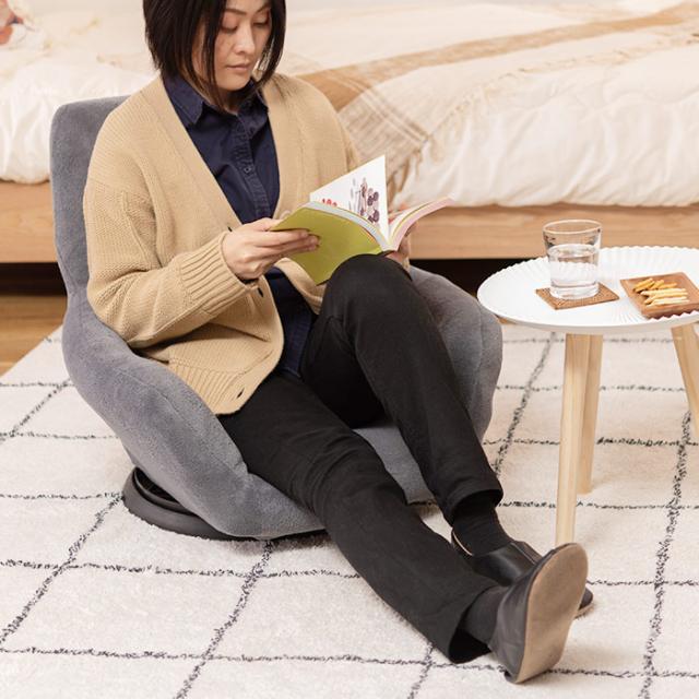 360°回転フロアチェア 回転座椅子 ひじ掛け付き 肘付き アームレスト