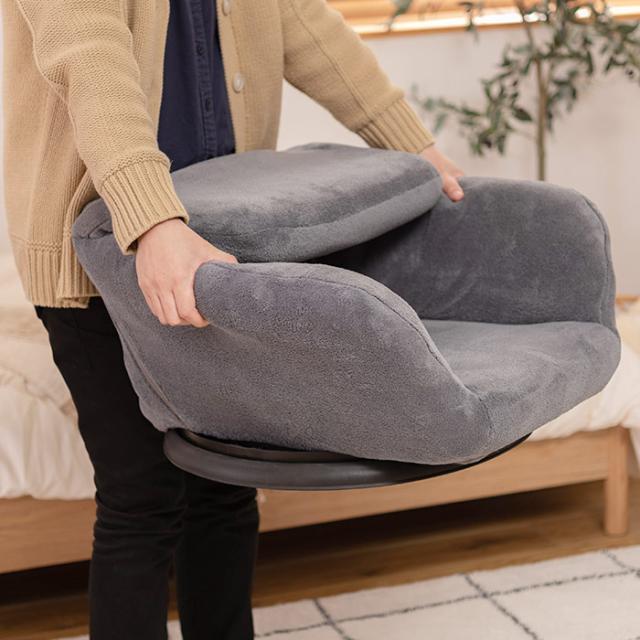 360°回転フロアチェア 回転座椅子 ひじ掛け付き 肘付き アームレスト  