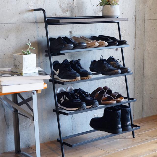 マガジンラック アイアン オフィス スリム シューズラック