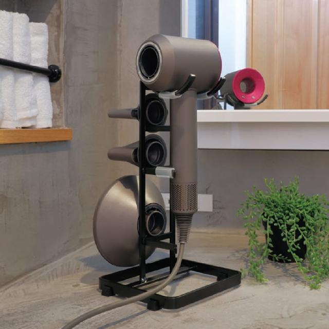 スチール製ドライヤースタンド アタッチメント収納 ドライヤー