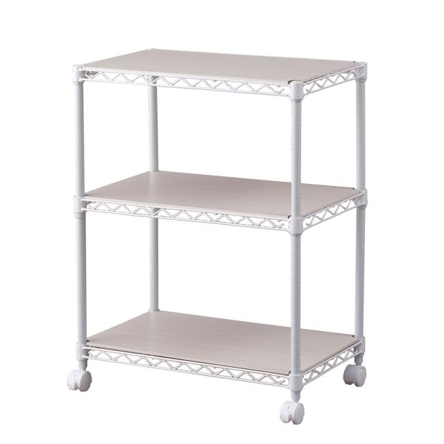 カラーメタルラック ウッドボード付き CMM-55073B ホワイト 522757 1台 アイリスオーヤマの通販は 6,545円